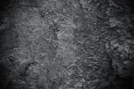 Natural gray with black slate stone rough patterns and space