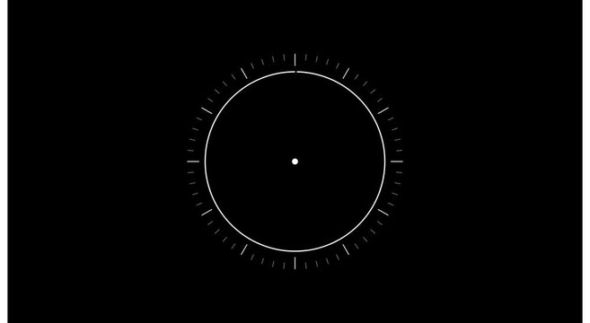 Minimalist circular loading progress bar animation on animation
