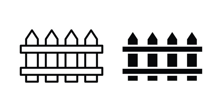 Yard icon vector. Simple flat symbol. editable strokes