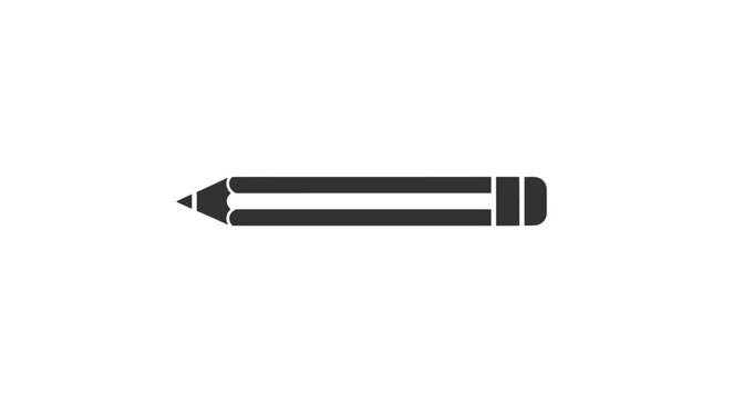 Black Pencil Writing Instrument Office Supply.