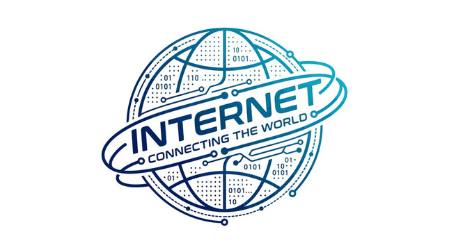 Internet Connecting The World Logo - Global Network Technology