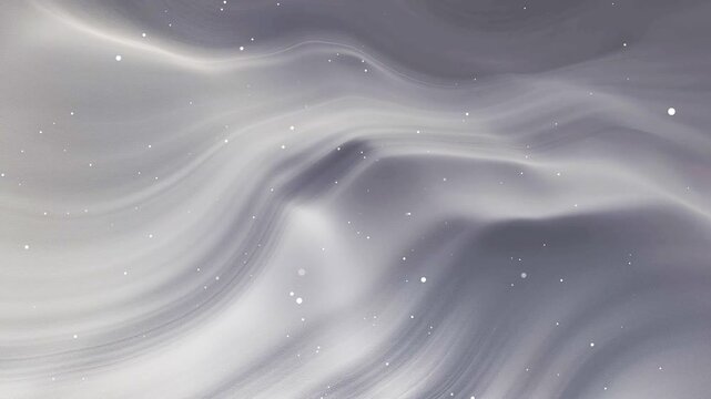 Abstract gray liquid marble swirl pattern with sparkling white dust particles. Suitable for backgrounds, packaging, and design projects. Unique and elegant.