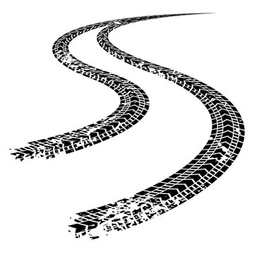 Black Tire Brakes Skid Mark Road Texture Overlay on transparent png