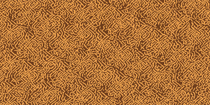 Brown Leather Texture Background with Vintage Fabric Pattern Design Illustration