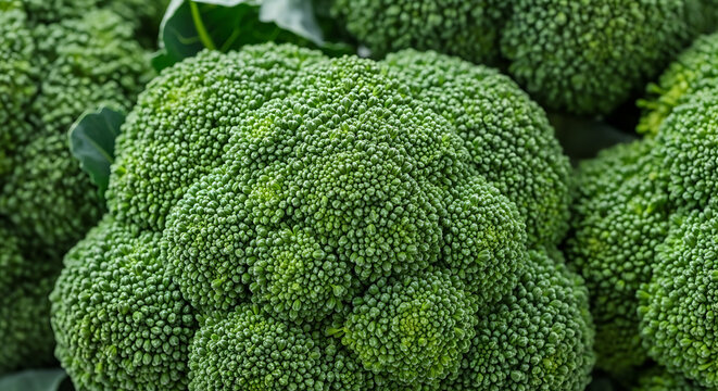 Fresh Broccoli Florets Displayed In A Close up Vibrant Green Photo broccolini