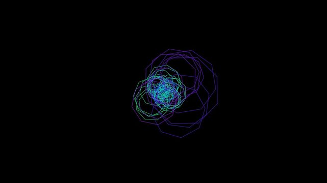 infinite polygon hyperspace tunnel