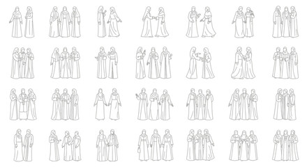 Diverse group of people standing together. © Okik
