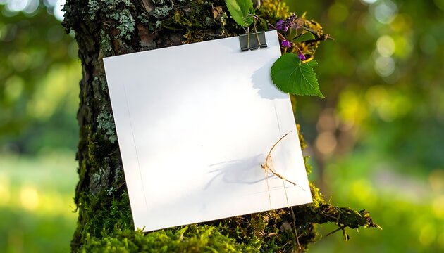 Nature paper clip display