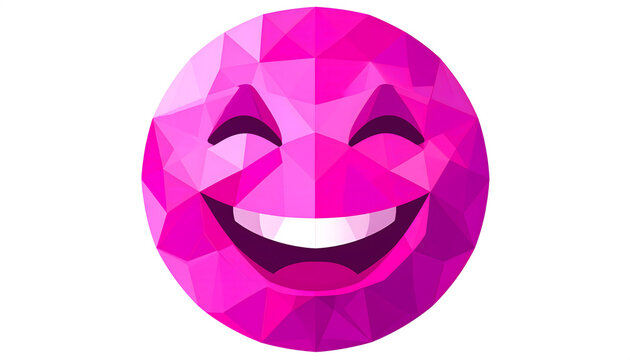 Shiny 3D illustration of pink easter eggs and a purple easter egg shaped like a crystal amethyst gem or ruby heart symbol for a love logo design
