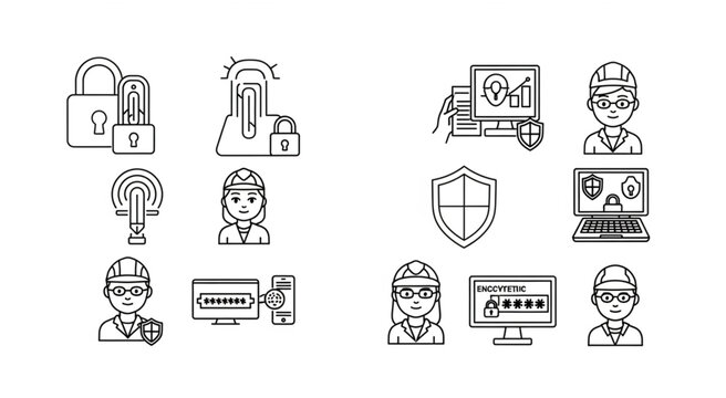 Cybersecurity experts protect network with shields and passwords online
