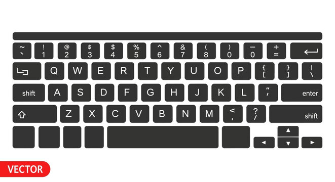 computer keyboard vector illustration