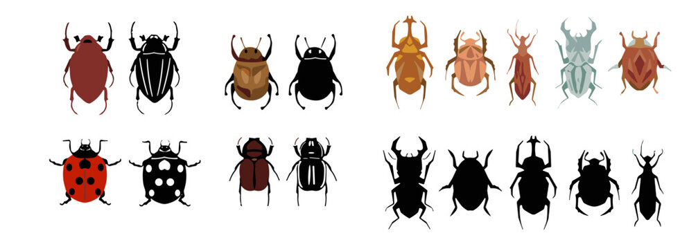 vector set of fire flames