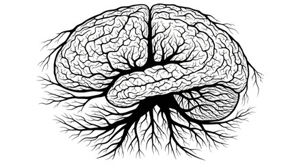 Brain Tree Roots Growth Concept © r.siti88
