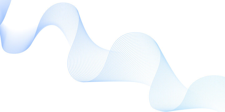 Vector gradient bule and white flow smooth wave energy stripe business liner texture design. abstract sound make white wave the focal element. white transparent giving it depth and a sense background