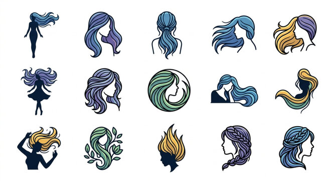 Illustrated Collection of Fantasy and Mythical Hairstyles