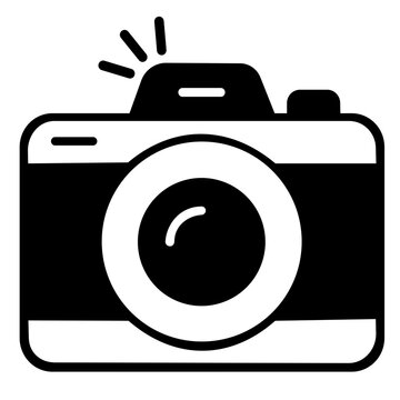 photo camera icon vector