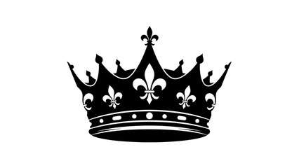Royal Crown Symbol with Fleur de Lis Icon © ISLAH