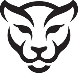Minimal Cat Face Animal Vector Logo © GraphiXnity