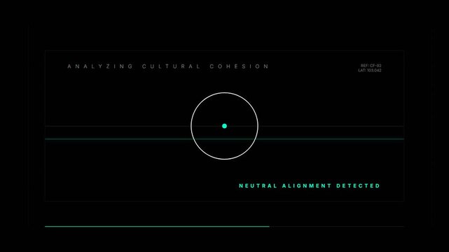 Minimalist black and white rectangular alignment detector graphic.