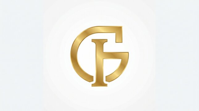 G and I modern luxury monogram logo
