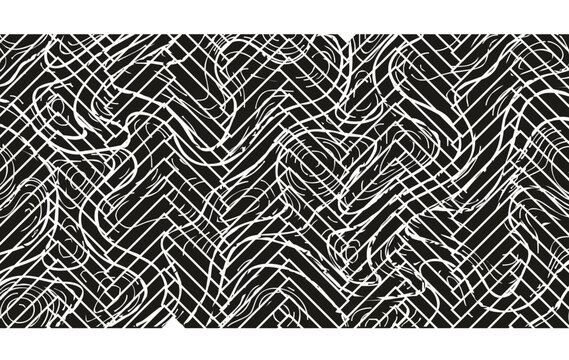 Hybrid herringbone and topographic map pattern vector. Unique mix of fishbone zigzag + elevation contour lines.