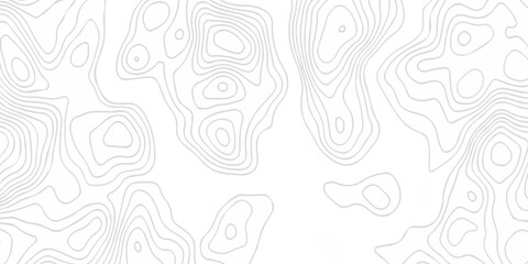 Fototapeta premium Black and white lines seamless Topographic map patterns, topography line map. Vintage outdoors style. The stylized height of the topographic map contour in lines and contours isolated on transparent.