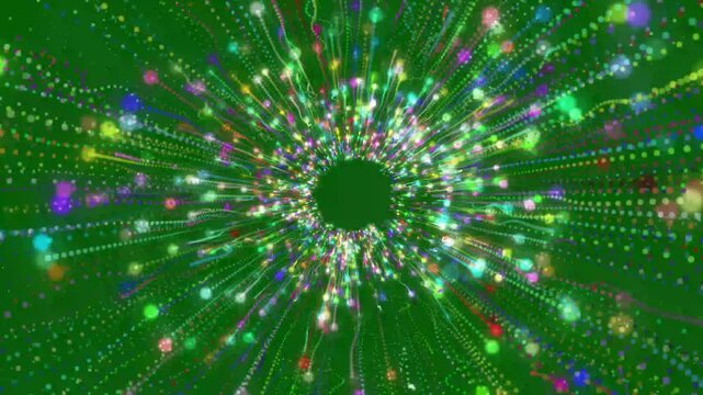 Dynamic colorful anime speed lines animation with white streaks and dramatic zoom motion on deep green background seamless loop comic style ultra HD 4K