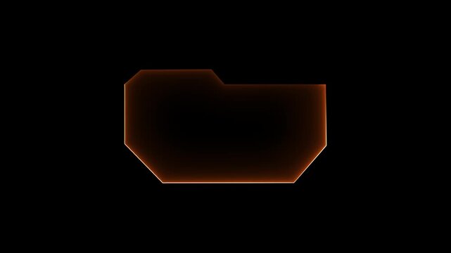 Digital folder icon represents secure corporate data storage systems. Professional folder icon visualizes modern cloud computing file catalogs. Information architecture with folder icon.