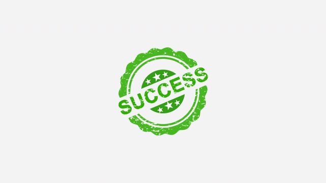 Green Success Rubber Stamp Seal Animation.
Success Badge Approval Stamp Motion Graphic.
Green Success Seal Overlay Animation.