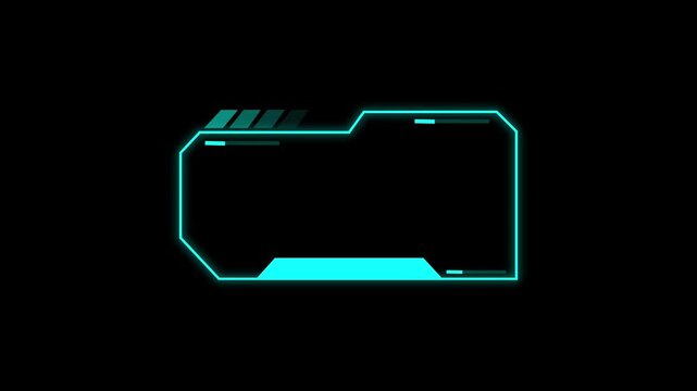 Advanced HUD frame outlines modern data infrastructure grids. Creative HUD frame highlights digital media display elements. Professional motion graphic design with HUD frame.