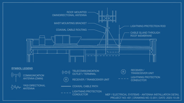 Blueprint Antenna Installation Detail