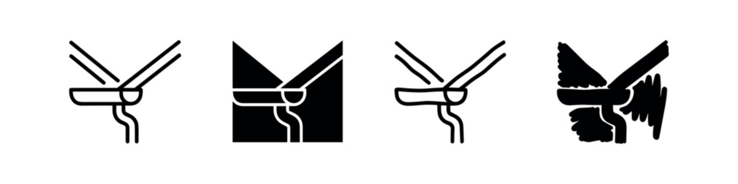 Seatbelt Buckle Icon Set, Car Safety and Security Symbol, Fasten Seatbelt Reminder for Vehicle Protection