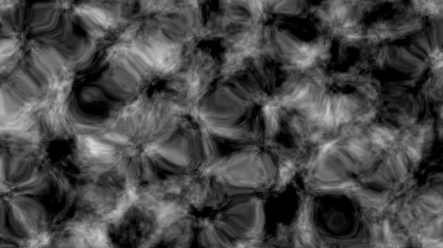 Experience a captivating visual journey with this abstract dark grayscale texture. Its organic cellular patterns fluidly morph and ripple in a seamless loop, providing a modern and dynamic