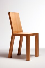 Fototapeta premium Chair furniture wood white background.