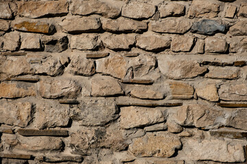Fototapeta premium Old medieval stone wall texture backgound