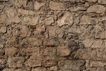Fototapeta premium Old medieval stone wall texture backgound