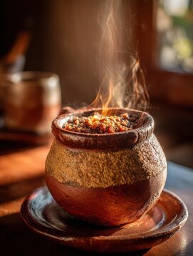 Ethiopian kitfo dish featuring spiced raw beef served in a traditional setting with warm ambient lighting.