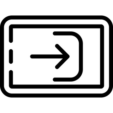 Arrrow right to bracket Icon