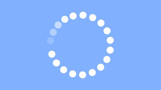 loading with blue baground