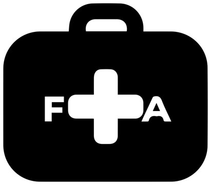 Flexible spending account icon black filled fsa symbol with cross graphic resource for finance and healthcare
