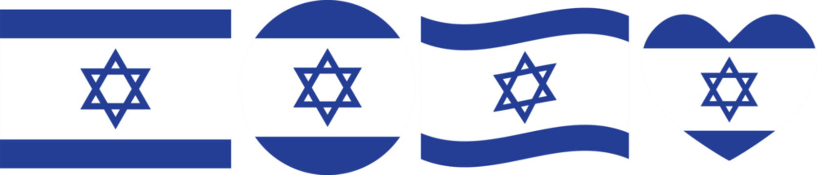 Israel flag illustrator country flags symbol National Collection International  Set