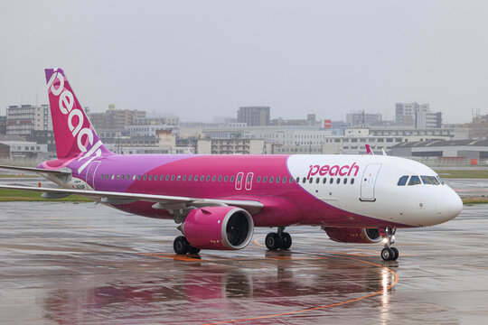 Peach Aviation Airbus A320 passenger airplane 