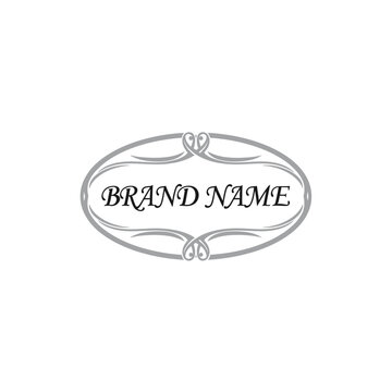Brand Name Logo Design Template.