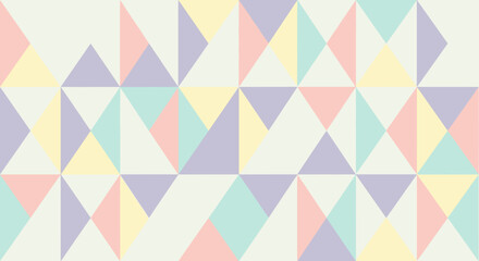 Obraz premium Colorful geometric triangle pattern design.