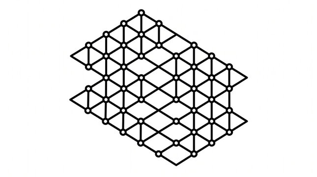 Isometric grid planes intersect in 3D space