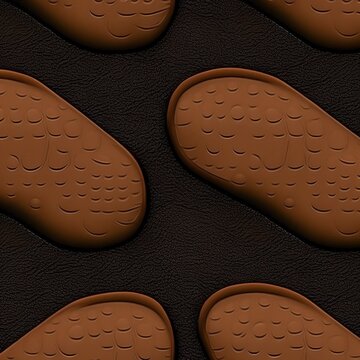 A dense treaded surface designed for grip with patterned industrial rubber structure.