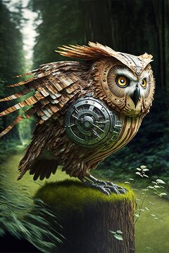 The fastest racing owl that has been seen dashing through a forest whilst breaking the sound barrier.