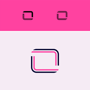 Letter O, digital alphabet cyber font, including set of three different set letters, vector illustration 10EPS