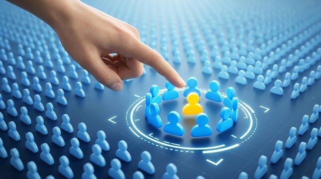 Market Segmentation and Audience Targeting Concept for Consumer Analytics and Brand Positioning