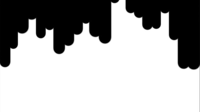 White Liquid Drip/ Ink Drip Transition Overlay Animation with Alpha Channel 4K | Cartoon White Paint Dripping Transition Motion Graphic Effect video5